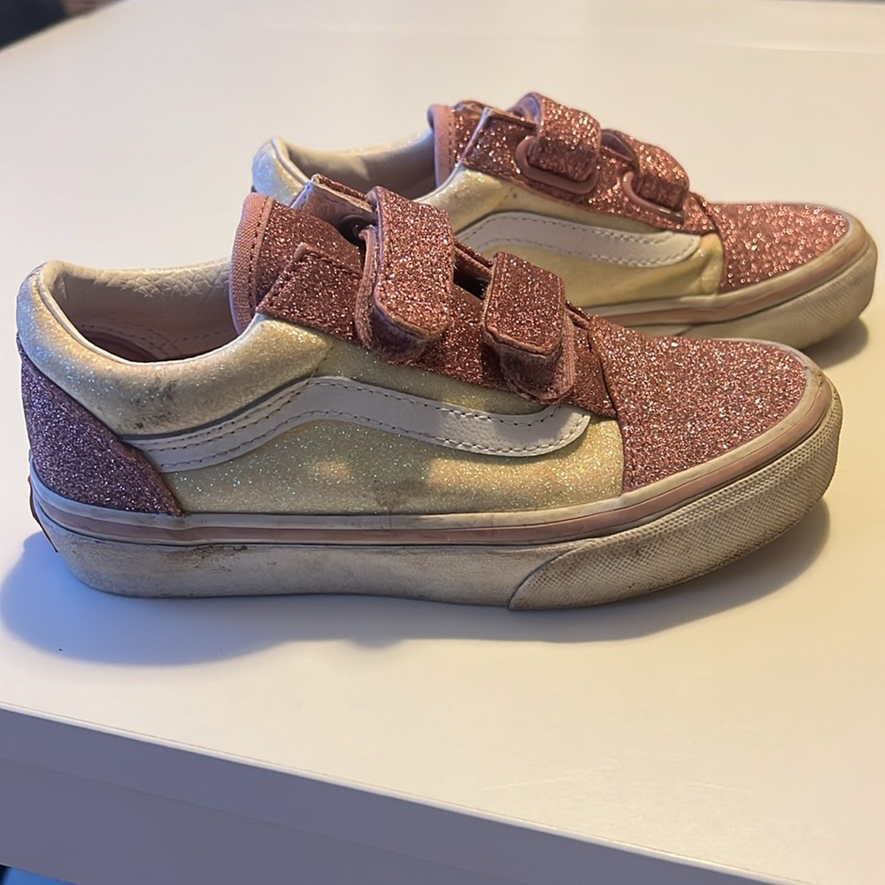 Girls size 13 glitter vans